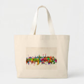 Budapest Hongarije Skyline Grote Tote Bag (Voorkant)