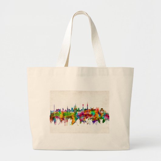Budapest Hongarije Skyline Grote Tote Bag (Voorkant)