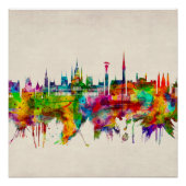 Budapest Hongarije Skyline Perfect Poster (Voorkant)