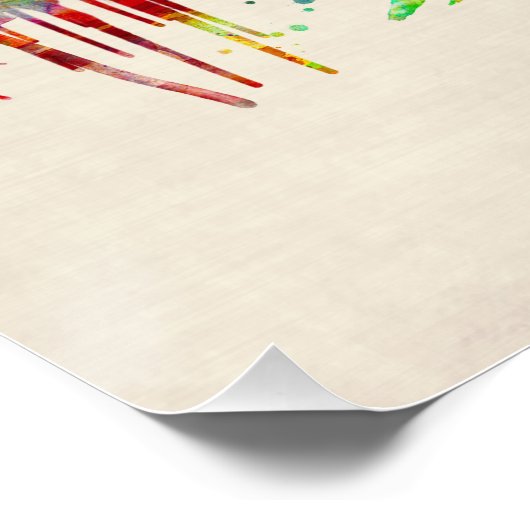 Budapest Hongarije Skyline Perfect Poster (Hoek)