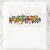 Budapest Hongarije Skyline Rechthoekige Sticker (Tas)