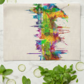 Budapest Hongarije Skyline Theedoek (Gevouwen)