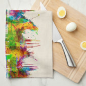 Budapest Hongarije Skyline Theedoek (Quarter Fold)