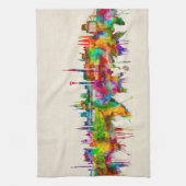 Budapest Hongarije Skyline Theedoek (Verticaal)