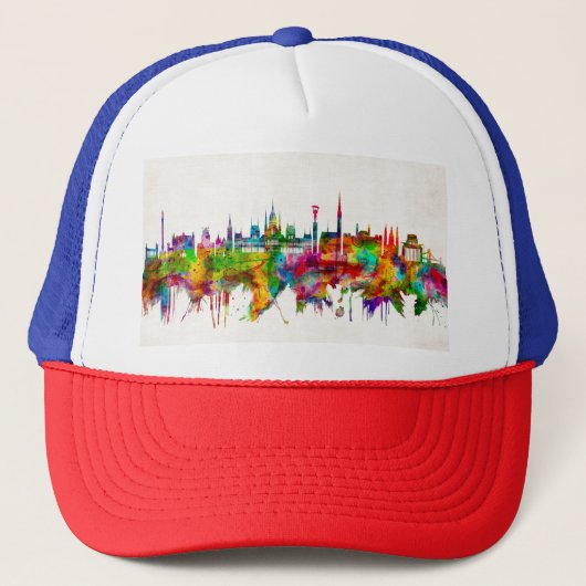 Budapest Hongarije Skyline Trucker Pet (Voorkant)