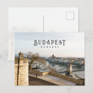 Budapest Hongarije stadslandschap, reisfoto Briefkaart