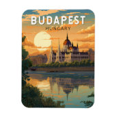 Budapest Hongarije Travel Art Vintage Magneet