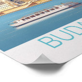 Budapest Hongarije Travel Poster - Muurkunst en Un (Hoek)