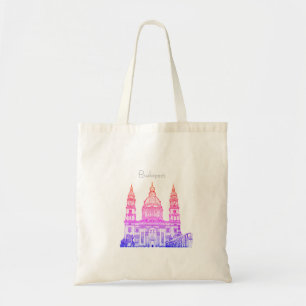 Budapest Hungary Architecture Sketch Canvas tas