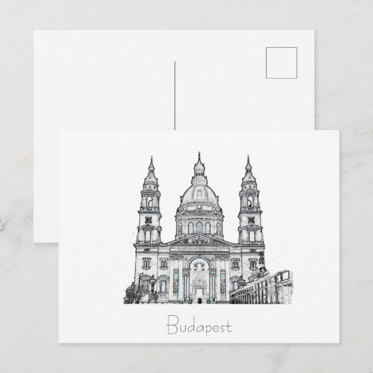 Budapest Hungary City Architecture Briefkaart (Voorkant / Achterkant)