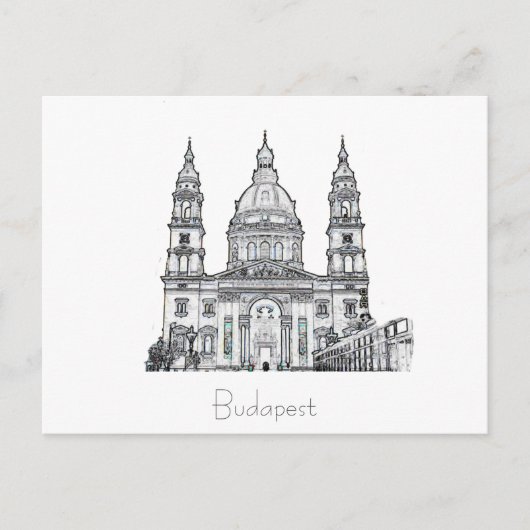 Budapest Hungary City Architecture Briefkaart (Voorkant)
