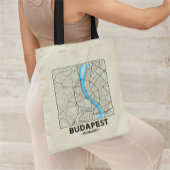 Budapest, Hungary City Map Tote Bag