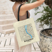 Budapest, Hungary City Map Tote Bag