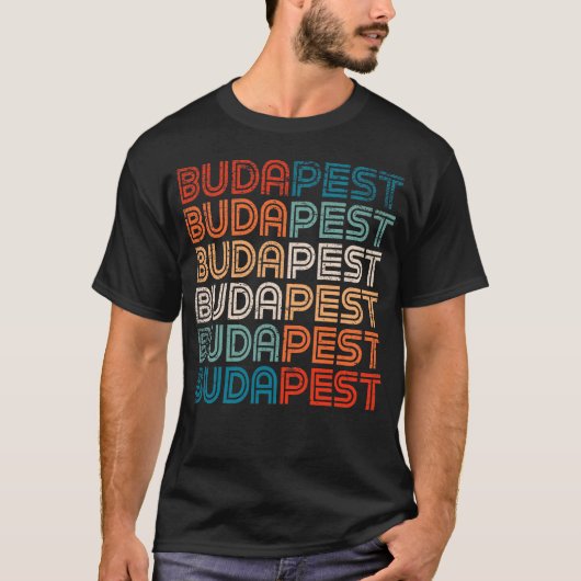 Budapest Hungary Design Gift Souvenir T-shirt (Voorkant)