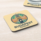 Budapest Hungary Europe Bier Onderzetter (Linkerzijde)