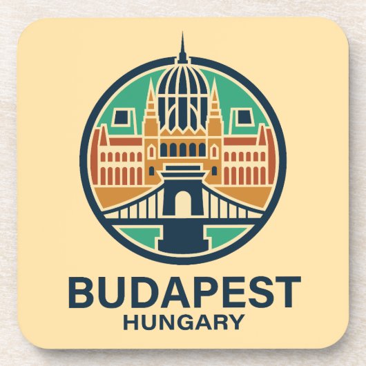 Budapest Hungary Europe Bier Onderzetter (Voorkant)