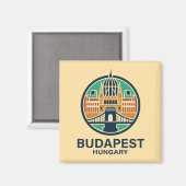 Budapest Hungary Europe Magneet (Voorkant / Achterkant)