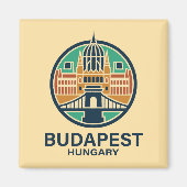Budapest Hungary Europe Magneet (Voorkant)