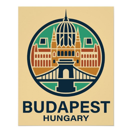 Budapest Hungary Europe Perfect Poster (Voorkant)