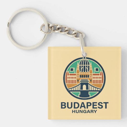 Budapest Hungary Europe Sleutelhanger (Voorkant)