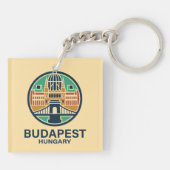 Budapest Hungary Europe Sleutelhanger (Achterkant)