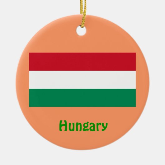 Budapest Hungary kerstversiering Keramisch Ornament (Voorkant)