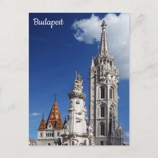 Budapest Hungary Matthias Church Briefkaart (Voorkant)
