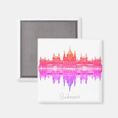 Budapest Hungary Parlementsarchitectuur Magnet (Voorkant / Achterkant)