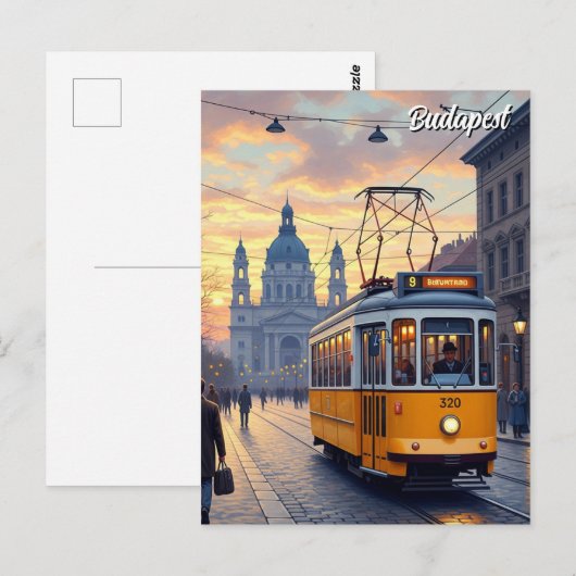 Budapest Hungary Parliament Building Travel Briefkaart (Voorkant / Achterkant)