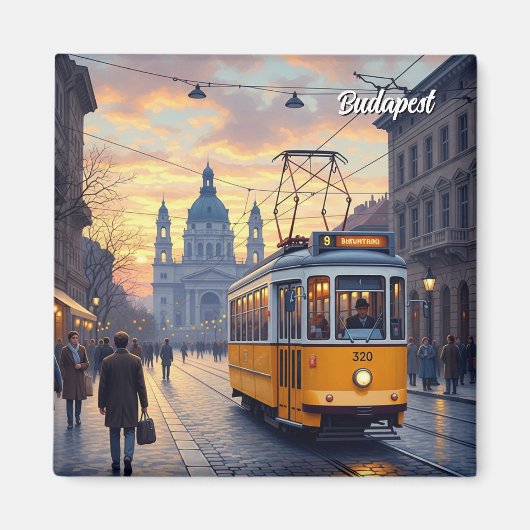 Budapest Hungary Parliament Building Travel Magneet (Voorkant)
