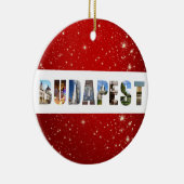 Budapest Hungary Reisfoto's met kerstmis Keramisch Ornament (Rechts)