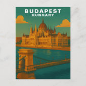 Budapest, Hungary Riverside Architecture Travel Briefkaart (Voorkant)