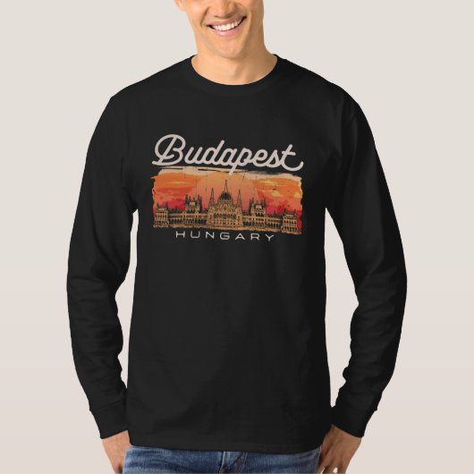 Budapest Hungary Vacationer Historian Traveler T-shirt (Voorkant)