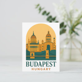 Budapest Hungary Vintage Travel Postcard – Retro Briefkaart