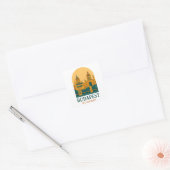 Budapest Hungary Vintage Travel Sticker – Retro (Envelop)
