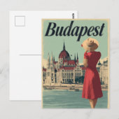 Budapest jaren 50 vintage briefkaart (Voorkant / Achterkant)