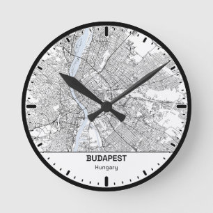Budapest Klok Stad Lijn Kunst