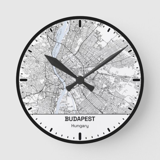Budapest Klok Stad Lijn Kunst (Voorkant)