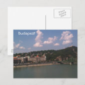 Budapest - Liberty Bridge en Gellert Hill Briefkaart (Voorkant / Achterkant)