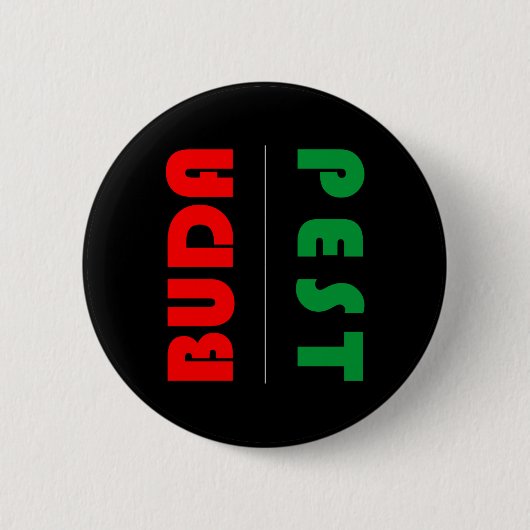 Budapest minimalist, Hungary Ronde Button 5,7 Cm (Voorkant)