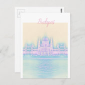 Budapest Parliament Building Hongarije Briefkaart (Voorkant / Achterkant)