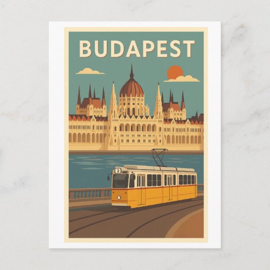 Budapest postcard briefkaart (Voorkant)