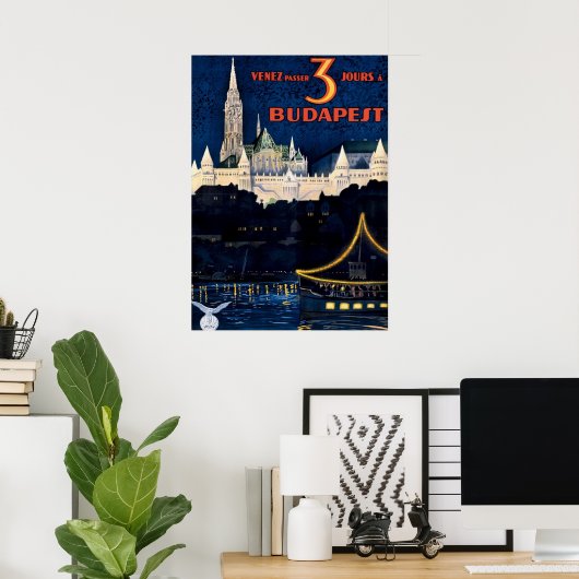 BUDAPEST POSTER (Thuiskantoor)