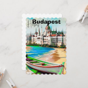 Budapest Reisbriefkaart Kunst, Hongarije Reisbrief Kaart