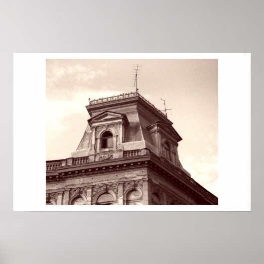 Budapest Rooftop 2 Poster (Voorkant)