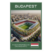Budapest Stadium - Hungary - Ecological Design Perfect Poster (Voorkant)