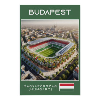 Budapest Stadium - Hungary - Ecological Design Perfect Poster