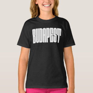 Budapest stadslogo ontwerp t-shirt