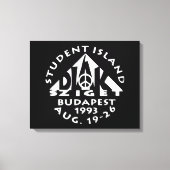 Budapest, Student Island, Diak Sziget, Rock poster Canvas Afdruk (Voorkant)