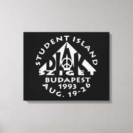 Budapest, Student Island, Diak Sziget, Rock poster Canvas Afdruk